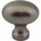 Jeffrey Alexander 1-3/16" Overall Length Brushed Pewter Football Bordeaux Cabinet Knob 3990-BNBDL - alternate 2